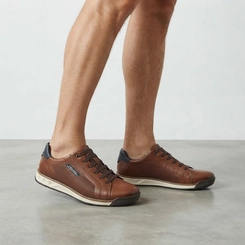 Sapatênis Masculino Pegada Original Em Couro Marrom