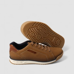 Sapatênis Masculino Pegada Amortech Original Couro Marrom