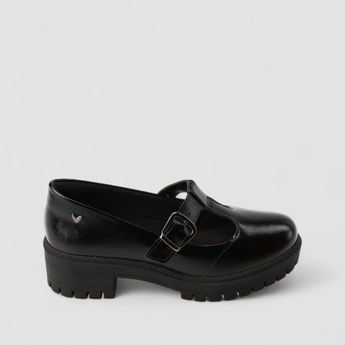 Mocassim Feminino Mississipi Boneca Fivela Preto