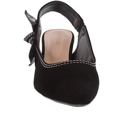 scarpin preto com laço