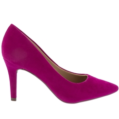 scarpin rosa camurça
