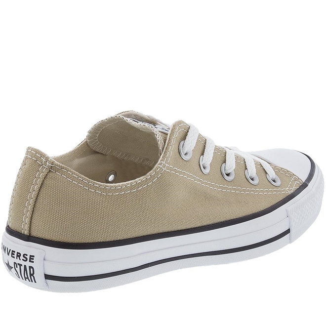 Tênis Chuck Taylor All Star Bege e Dourado - Feminino