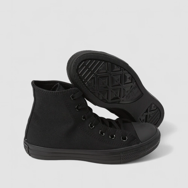 Tênis Casual Converse All Star Monochrome Canvas Original Cano Alto Preto