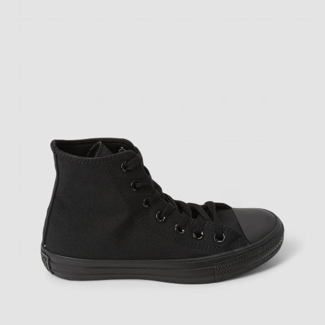 Tênis Casual Converse All Star Monochrome Canvas Original Cano Alto Preto