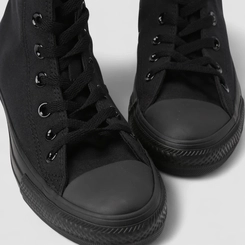 Tênis Casual Converse All Star Monochrome Canvas Original Cano Alto Preto