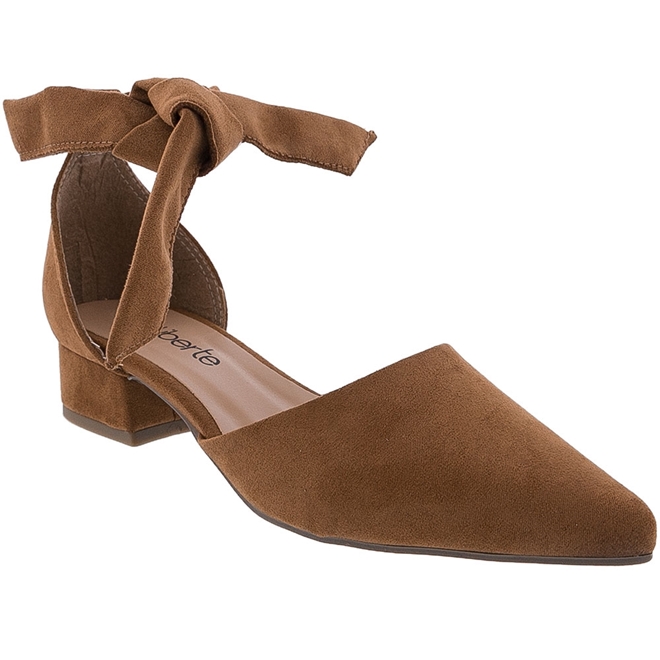 scarpin caramelo