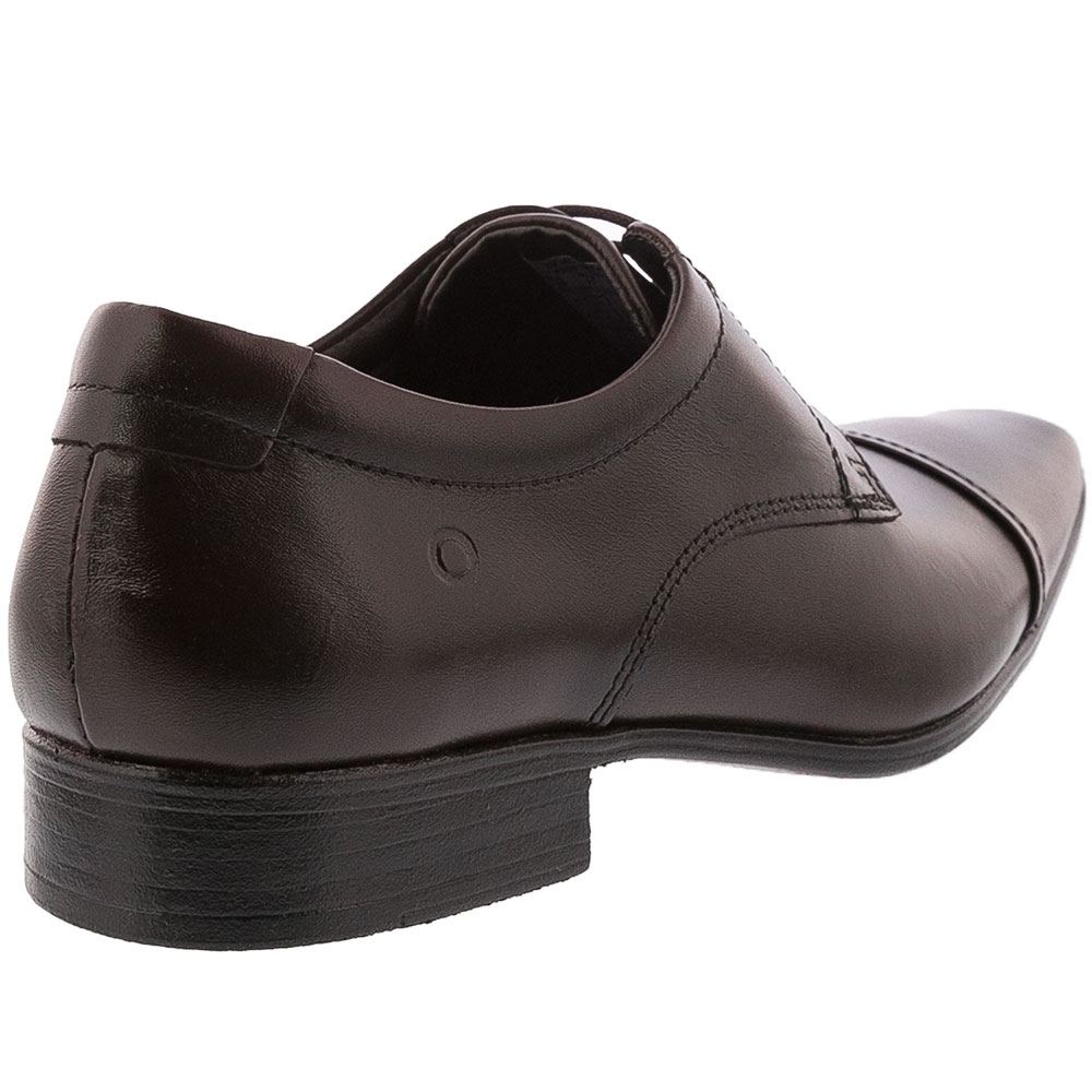 Sapato Social Democrata Couro Marrom Marrom