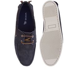 Dockside Masculino Woche Couro Azul Marinho