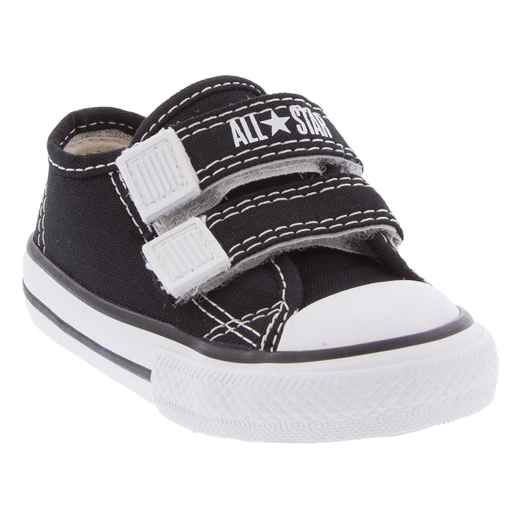 Tênis Converse All Star Infantil Fecho Em Velcro Preto