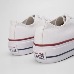 Tênis Converse All Star Chuck Taylor Flatform Tecido Branco