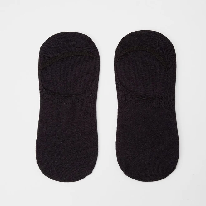 Kit Meia Sapatilha Masculina Stz Silicone Interno 2 Pares 39-43 Preto