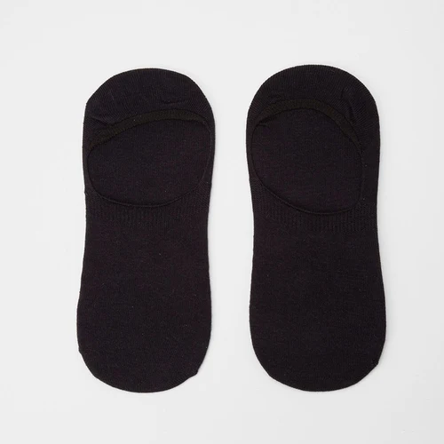 Kit Meia Sapatilha Masculina Stz Silicone Interno 2 Pares 39-43 Preto