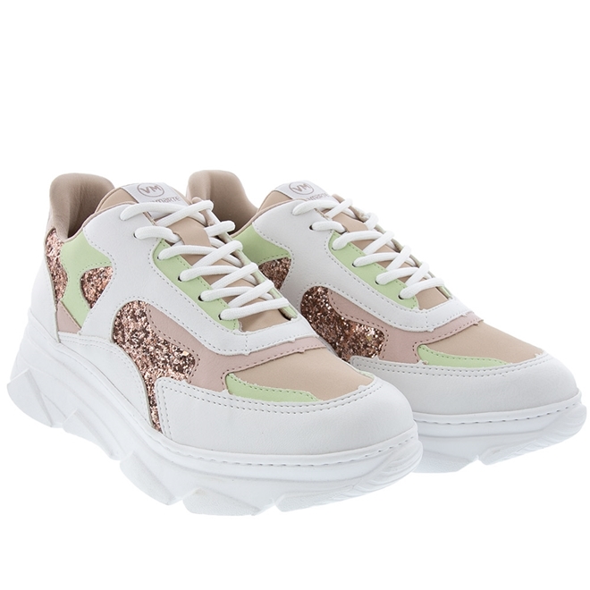 Tênis Feminino Napa Via Marte - Crema com Chantilly e Céu | SUPER TENNIS