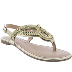 sandalia rasteira strass