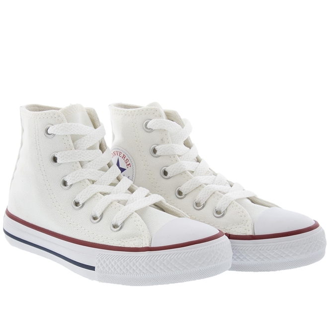 Tênis Infantil Converse All Star Chuck Taylor Cano Alto Branco