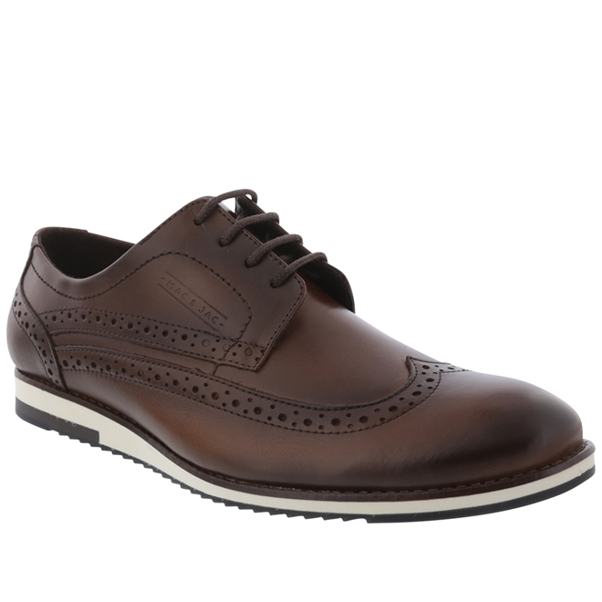Sapato Casual Mac \u0026 Jac Brogue Couro Marrom
