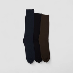 Kit Meia Cano Médio Masculina Selene 3 Pares 37-44 Multicolor