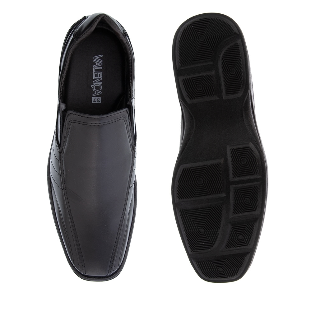 Sapato Social Valença Recortes Preto Preto - Studio Z