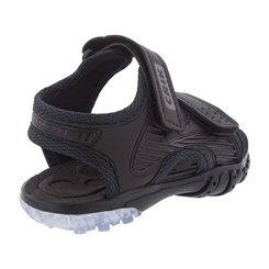 Sandália Papete Infantil Crick com Led Preto