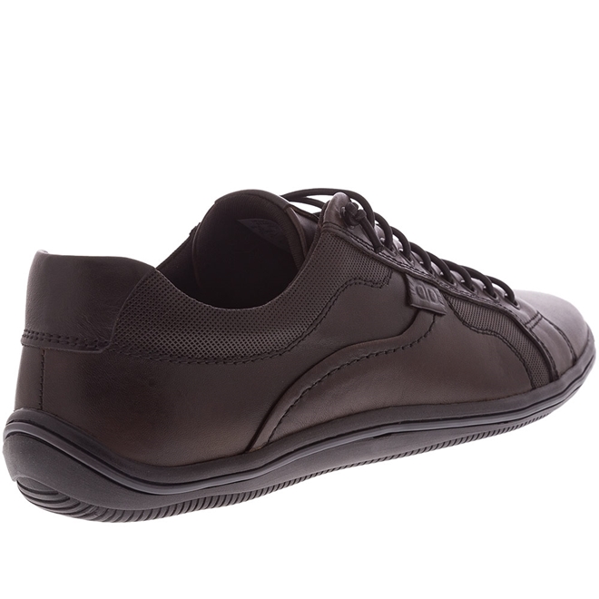 Sapatênis Democrata Recortes Couro Marrom