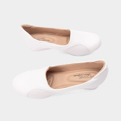 Slipper Feminino Modare Ultraconforto Anabela Matelassê Branco