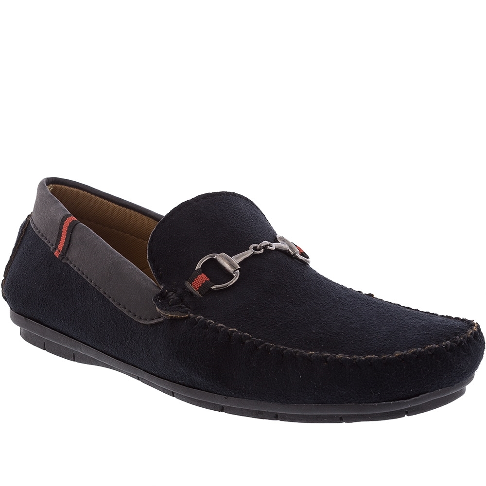 mocassim camurça preto