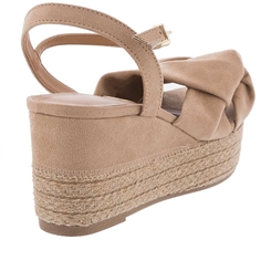 sandália flatform espadrille vizzano