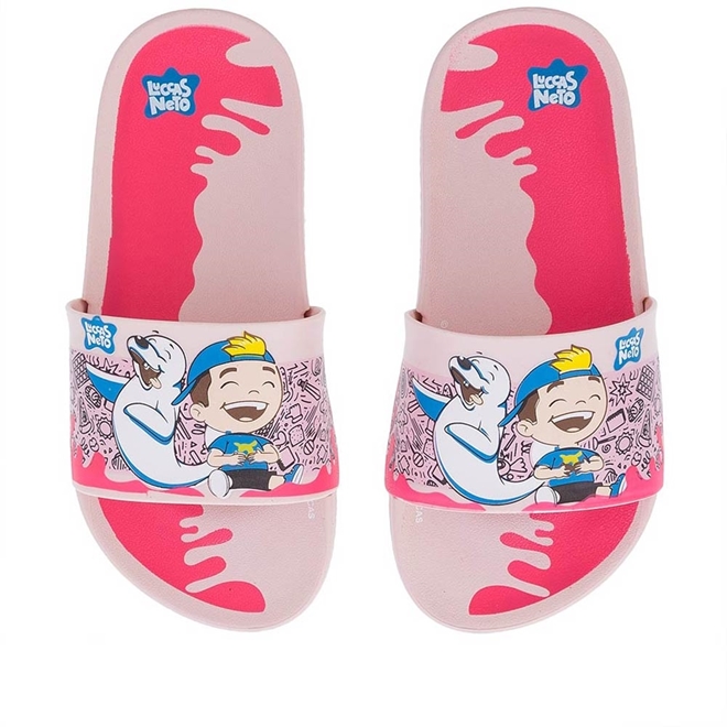 Slide Luccas Neto Rosa