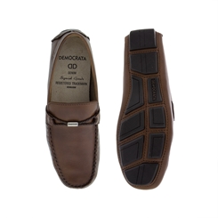 Mocassim Democrata Laguna Couro Marrom