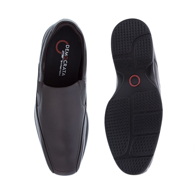 sapato democrata air marrom