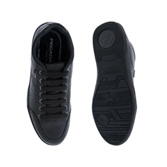 Sapatênis Pegada Casual Wear Couro Preto