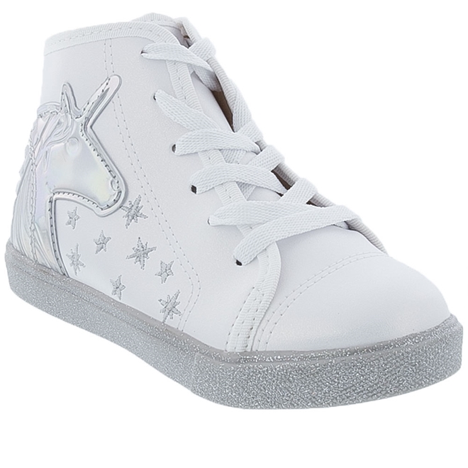 Tenis molekinha sales unicornio branco
