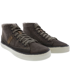 Tênis Democrata Cano Alto Shore Jeans Marrom