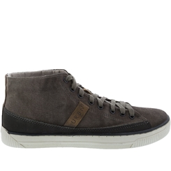 Tênis Democrata Cano Alto Shore Jeans Marrom