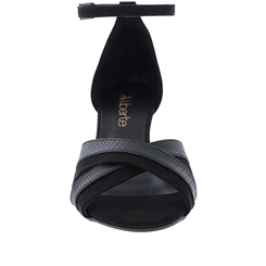 anabela camurça preta