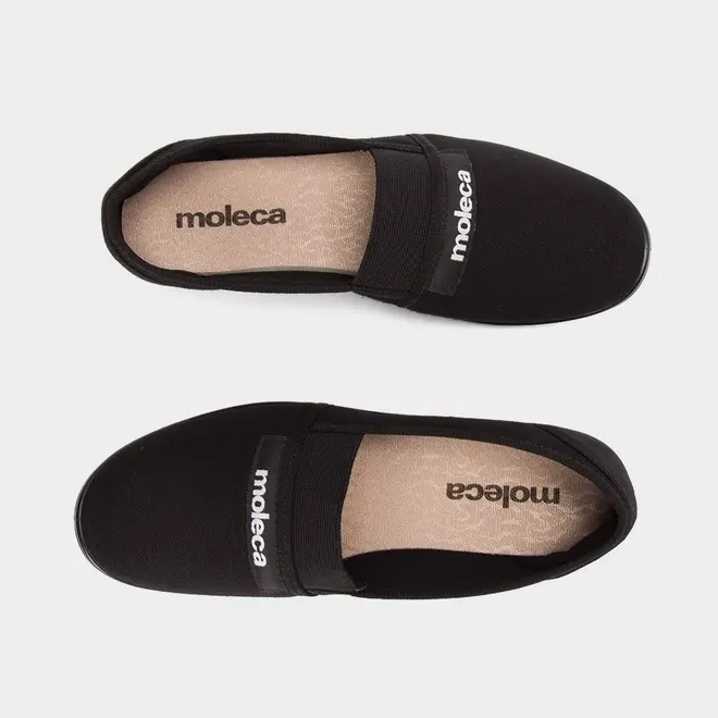 Sapatilha Feminina Moleca Detalhe Elástico Preto