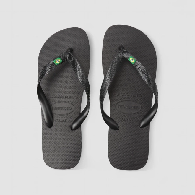 Chinelo Masculino Havaianas Brasil FC Original Preto