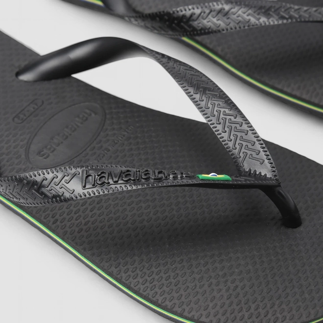 Chinelo Masculino Havaianas Brasil FC Original Preto