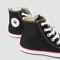 Tênis Casual Converse All Star Chuck Taylor Original Cano Alto Detalhe Vermelho & Preto